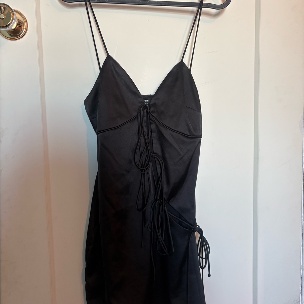 Shien Black Strappy Dress